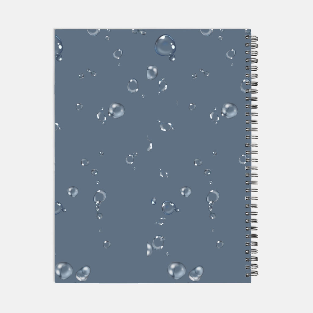 Planner Hardcover Spiral 8.5 x 11 - Ocean Bubbles