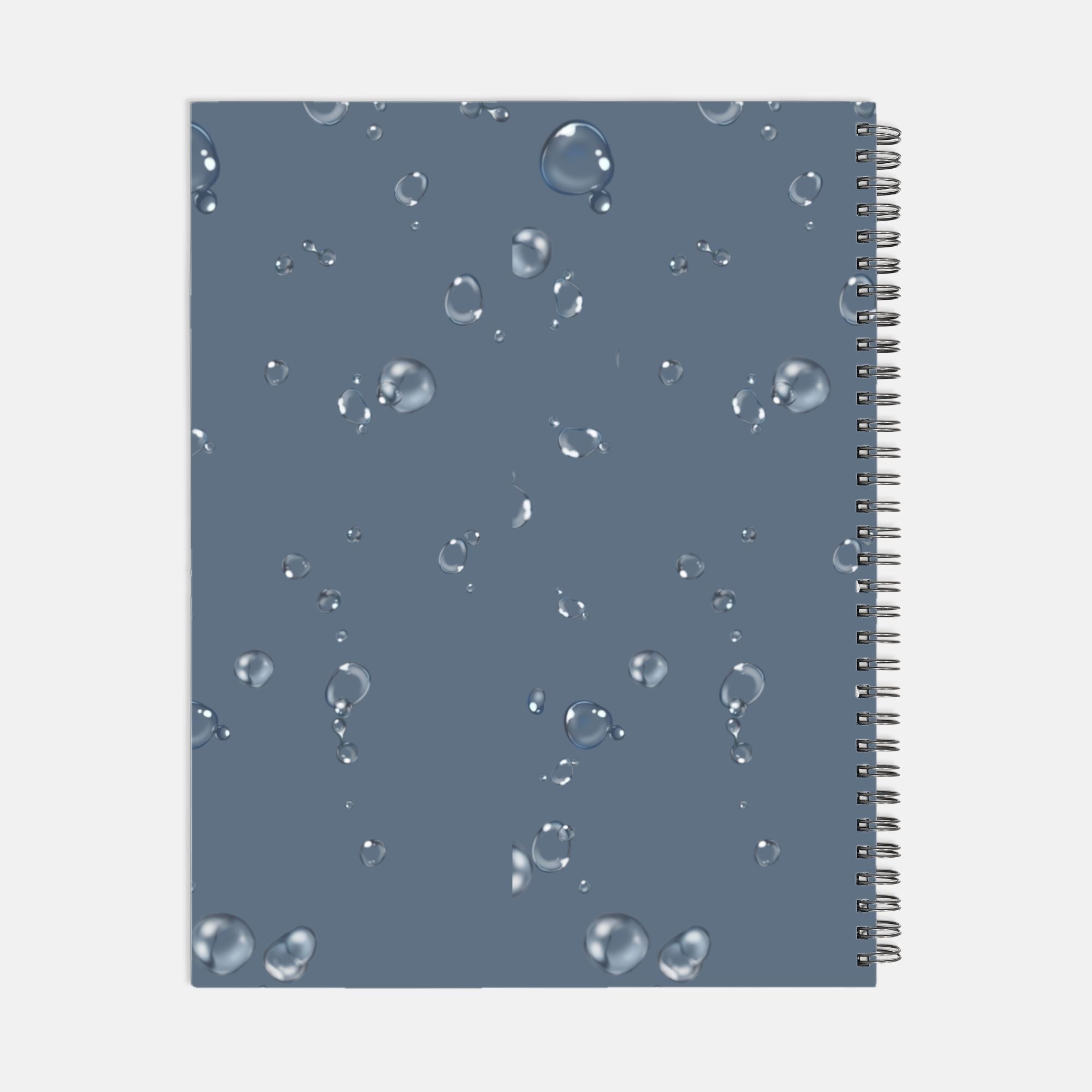Planner Hardcover Spiral 8.5 x 11 - Ocean Bubbles