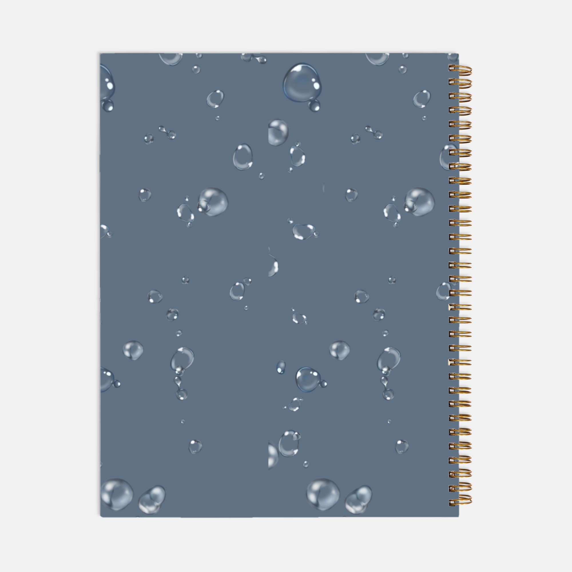 Planner Hardcover Spiral 8.5 x 11 - Ocean Bubbles