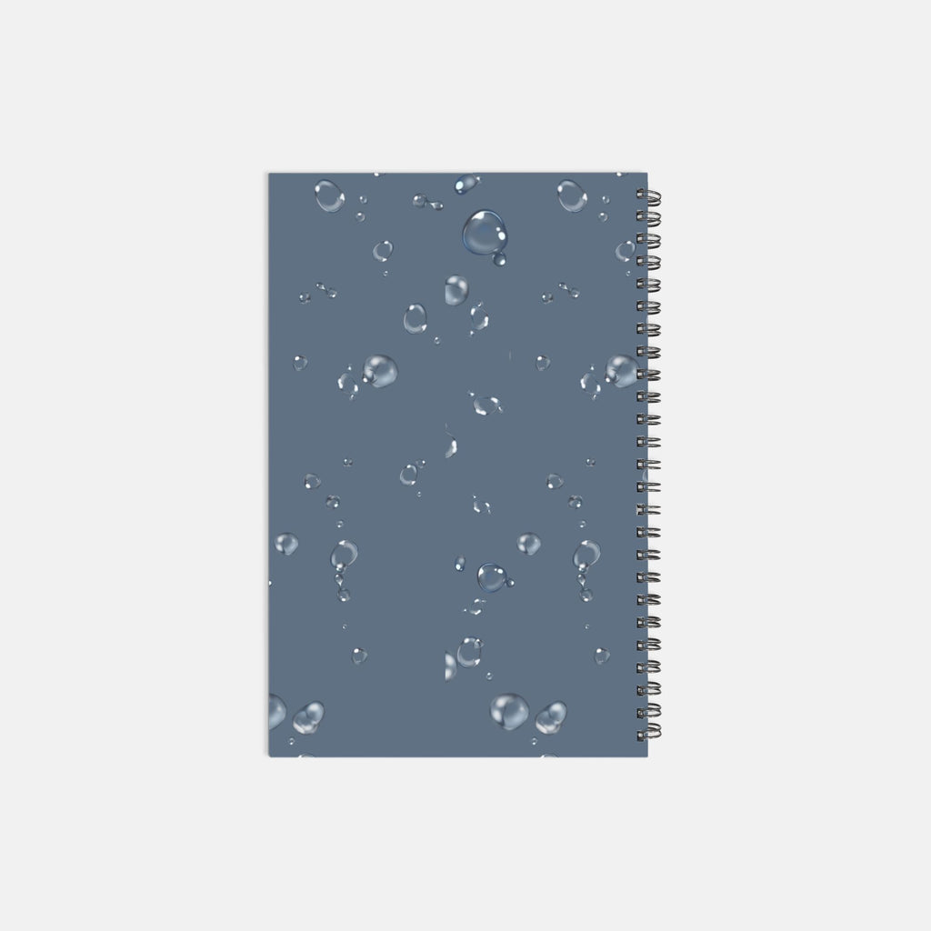 Planner Hardcover Spiral 5.5 x 8.5 - Ocean Bubbles