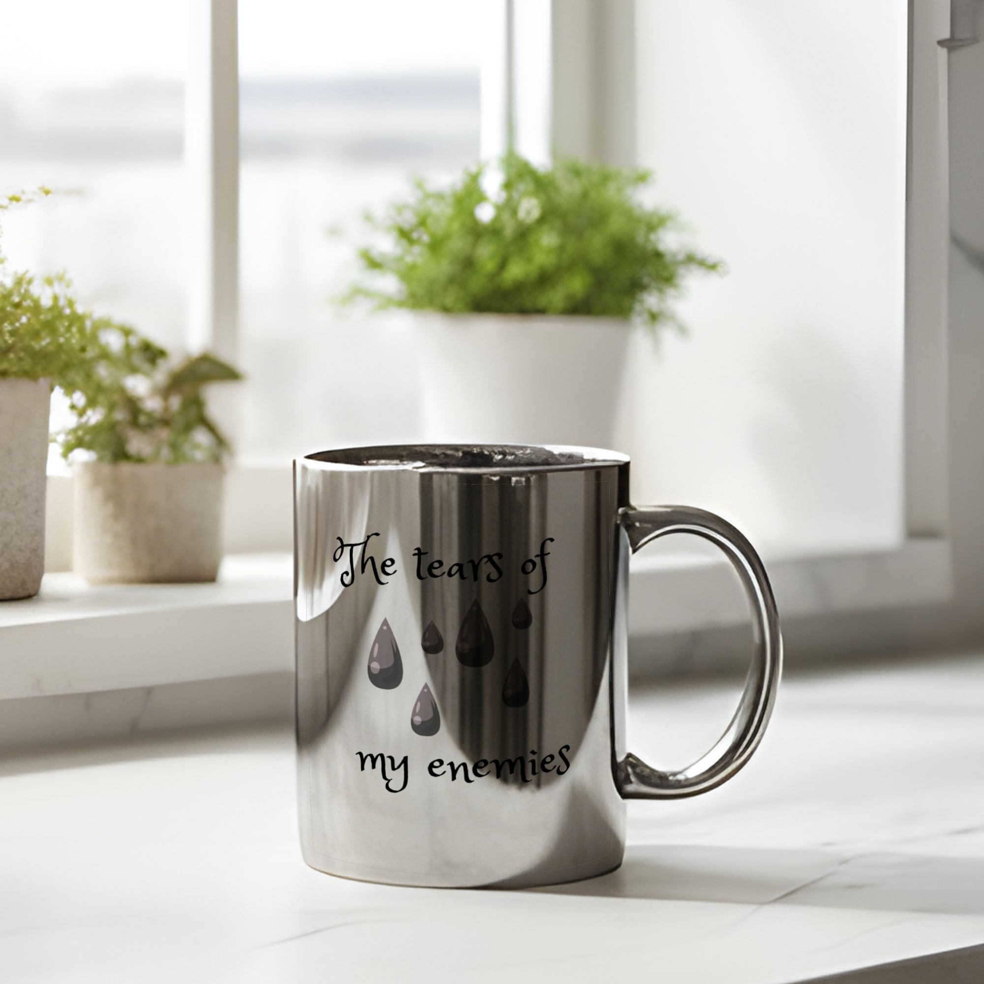 tears of my enemies Mug 11oz Chrome (Silver)