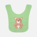 Green with teddy bear Baby Bib