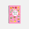 Pink Recipe Softcover Spiral Book 5.5 x 8.5