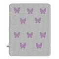 Pink butterflies (Quilted Blanket - 50" x 60")