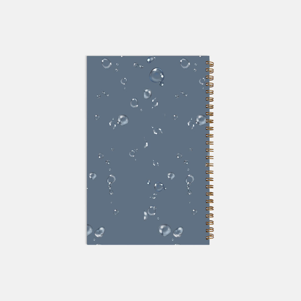 Planner Hardcover Spiral 5.5 x 8.5 - Ocean Bubbles