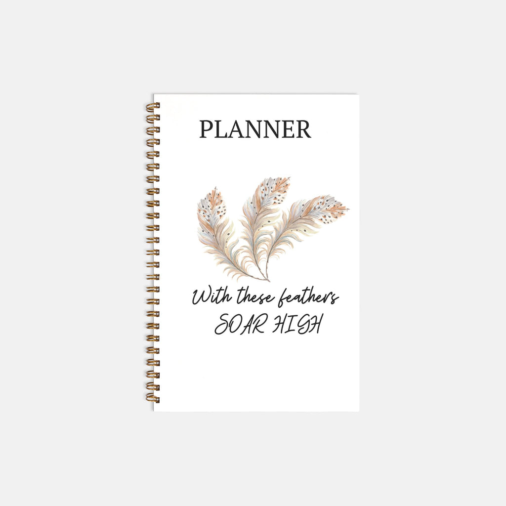 Planner Hardcover Spiral 5.5 x 8.5 - Soar High