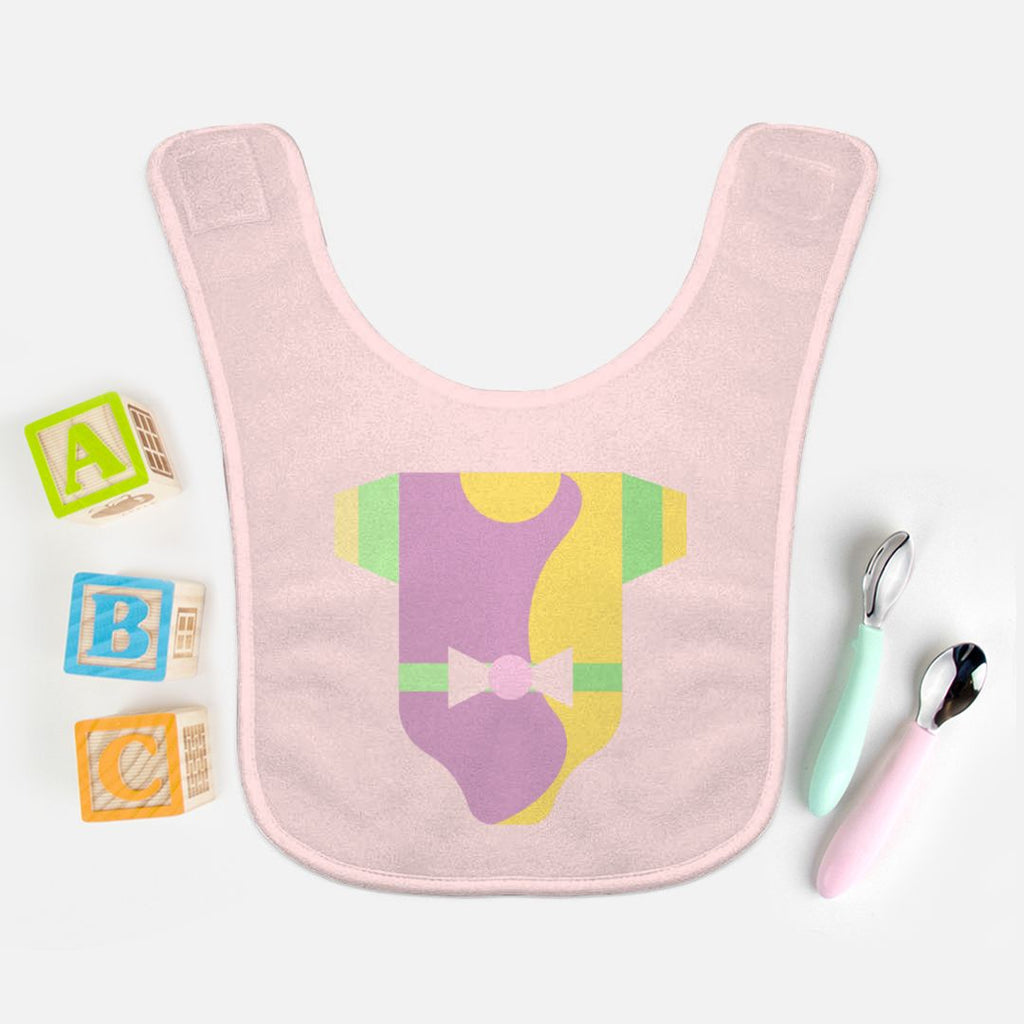 Pink Baby Bib with Onesie design